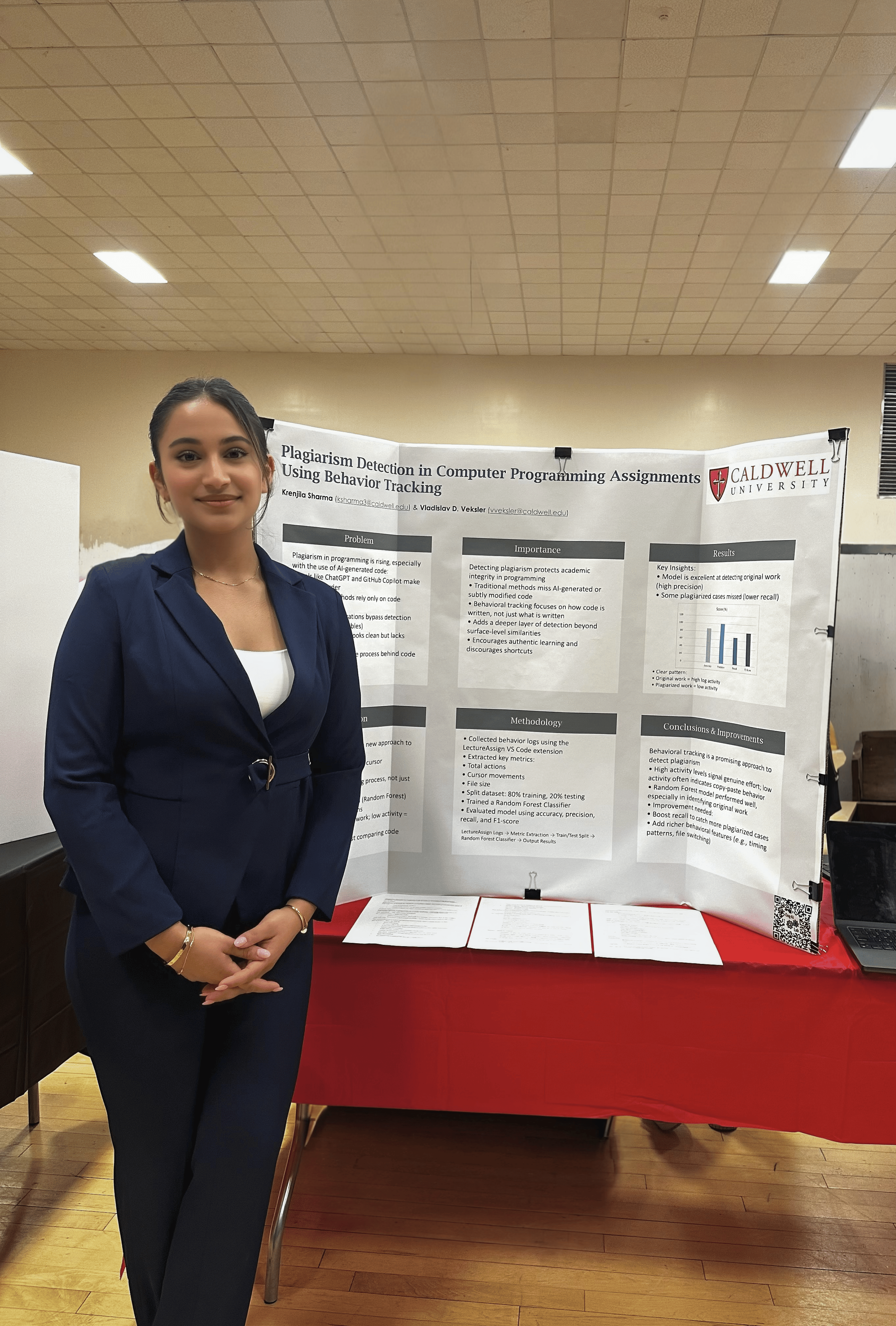 Krenjila presenting at CCSCNE 2025